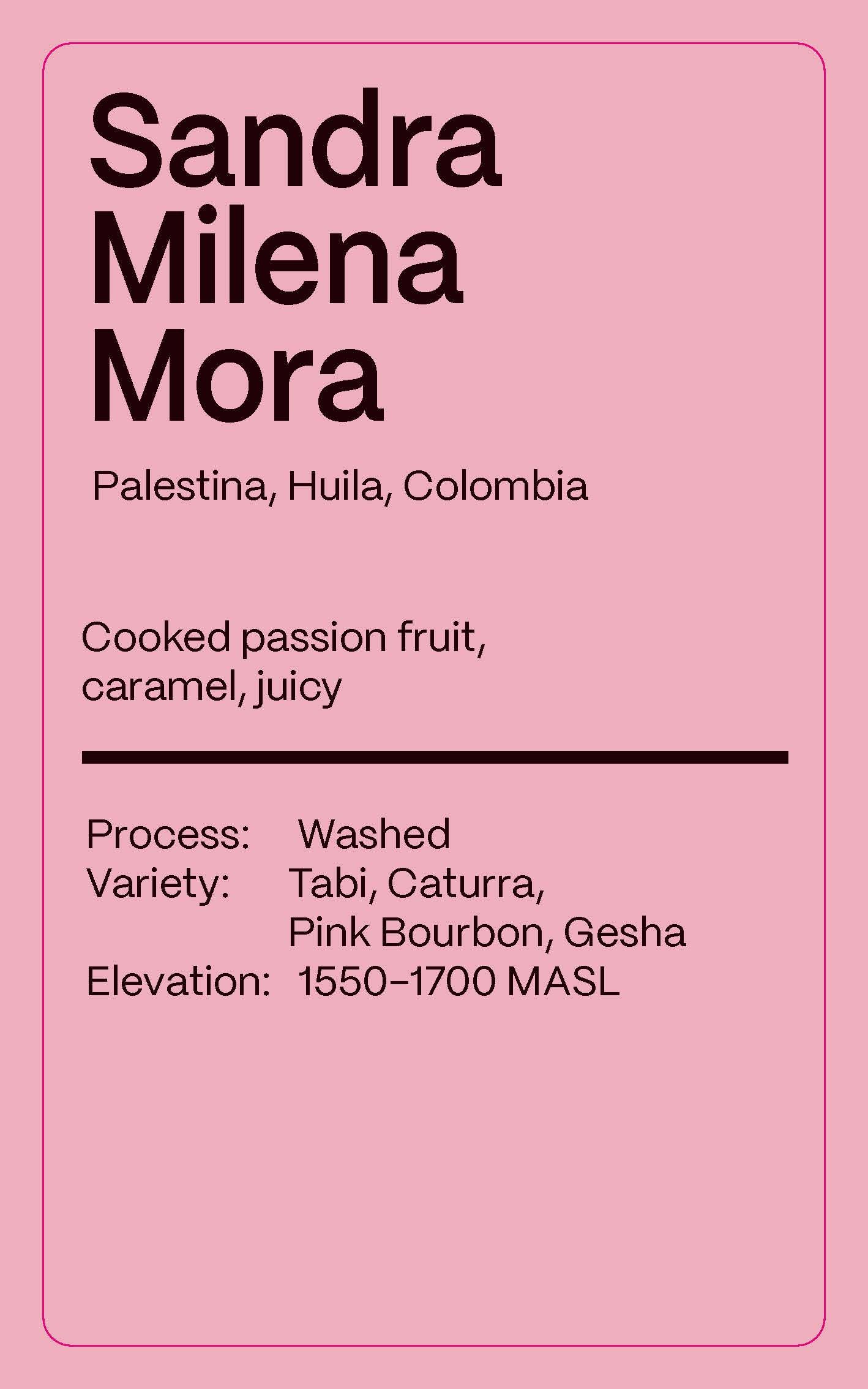 Colombia Sandra Milena Mora - Drip Pack